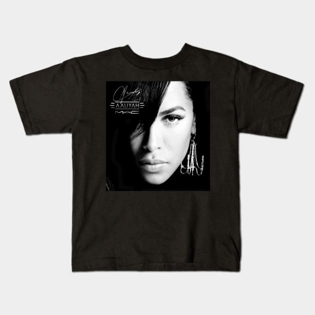 Aaliyah Exclusive Kids T-Shirt by vintageclub88